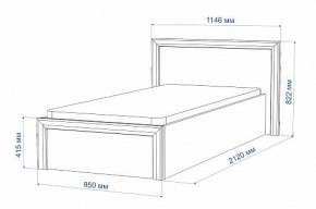 Кровать односпальная Нобиле Кр-90 в Александровском - alexsandrovskoe.mebel24.online | фото 2