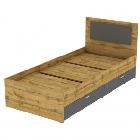 Кровать Ольга L38 (900) 4 ящика (ДВ-Графит) в Александровском - alexsandrovskoe.mebel24.online | фото