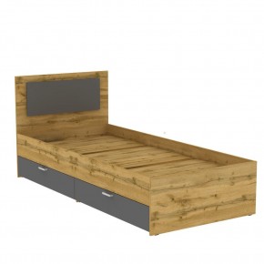 Кровать Ольга L48 (900) 2 ящика (ДВ-Графит) в Александровском - alexsandrovskoe.mebel24.online | фото
