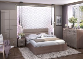 Кровать Вегас 1,4м Шимо темный в Александровском - alexsandrovskoe.mebel24.online | фото 2