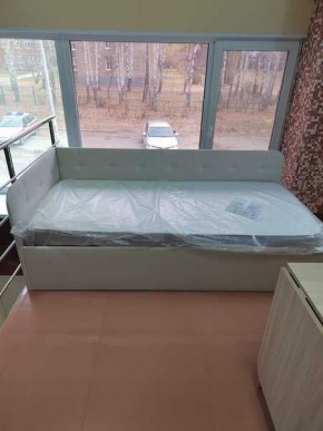 Кровать Зарина угловая Newtone light beige угол левый в Александровском - alexsandrovskoe.mebel24.online | фото 3