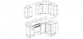 Кухонный гарнитур Антик 2000*1200 (Стол. 38мм) в Александровском - alexsandrovskoe.mebel24.online | фото 2