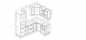 Кухонный гарнитур Антик 2400*1600 (Стол. 26мм) в Александровском - alexsandrovskoe.mebel24.online | фото 2