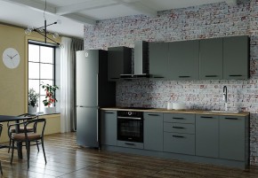 Кухонный гарнитур Антрацит 2800 (Стол. 38мм) в Александровском - alexsandrovskoe.mebel24.online | фото