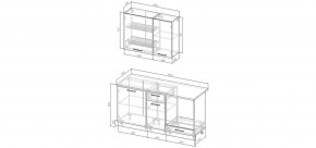 Кухонный гарнитур Белый Глянец 1600 (Стол. 26мм) в Александровском - alexsandrovskoe.mebel24.online | фото 2