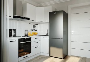 Кухонный гарнитур Белый Глянец 2200*1000 (Стол. 38мм) в Александровском - alexsandrovskoe.mebel24.online | фото 1