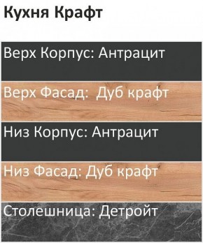 Кухонный гарнитур Крафт 2200 (Стол. 38мм) в Александровском - alexsandrovskoe.mebel24.online | фото 3