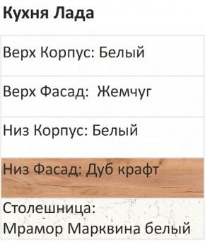Кухонный гарнитур Лада 1000 (Стол. 38мм) в Александровском - alexsandrovskoe.mebel24.online | фото 3