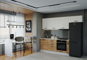 Кухонный гарнитур Лада 2550 (Стол. 38мм) в Александровском - alexsandrovskoe.mebel24.online | фото