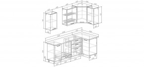 Кухонный гарнитур Меренга 2200*1000 (Стол. 38мм) в Александровском - alexsandrovskoe.mebel24.online | фото 2