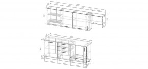 Кухонный гарнитур Ниагара 2550 (Стол. 26мм) в Александровском - alexsandrovskoe.mebel24.online | фото 2