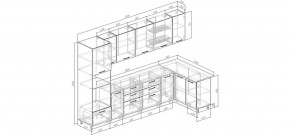 Кухонный гарнитур угловой Смоки 3200*1400 (Стол. 26мм) в Александровском - alexsandrovskoe.mebel24.online | фото 2