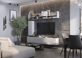 КВИНТА Гостиная 2000 (белый лофт) в Александровском - alexsandrovskoe.mebel24.online | фото 1