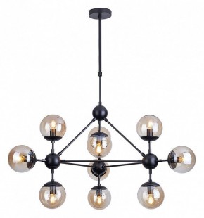 Люстра на штанге Arte Lamp Bolla A1664SP-10BK в Александровском - alexsandrovskoe.mebel24.online | фото