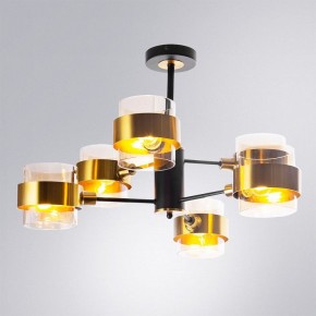 Люстра на штанге Arte Lamp Carlo A8205SP-6BK в Александровском - alexsandrovskoe.mebel24.online | фото 2