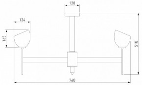 Люстра на штанге Eurosvet Arrista 60130/8 латунь Smart в Александровском - alexsandrovskoe.mebel24.online | фото 2