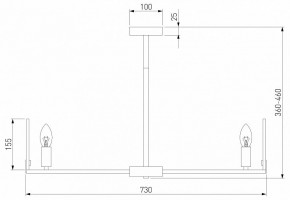 Люстра на штанге Eurosvet Marble 60158/7 латунь в Александровском - alexsandrovskoe.mebel24.online | фото 2