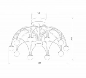 Люстра на штанге Eurosvet Ragno 90035/10 LED черный в Александровском - alexsandrovskoe.mebel24.online | фото 4