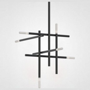 Люстра на штанге Imperiumloft Traverse Black TRAVERSE01 в Александровском - alexsandrovskoe.mebel24.online | фото