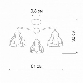 Люстра на штанге Vitaluce V3102 V3102-1/3PL в Александровском - alexsandrovskoe.mebel24.online | фото 2