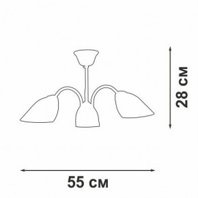Люстра на штанге Vitaluce V3335 V3335-7/3PL в Александровском - alexsandrovskoe.mebel24.online | фото 3