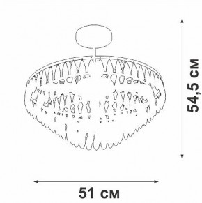 Люстра на штанге Vitaluce V5352 V5352-1/5PL в Александровском - alexsandrovskoe.mebel24.online | фото