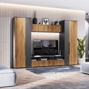 МОНИКА Гостиная 3000 (темно серый) в Александровском - alexsandrovskoe.mebel24.online | фото 1