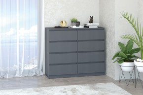 МС "Хилтон" Комод №3 1200 (8 ящ.) графит в Александровском - alexsandrovskoe.mebel24.online | фото