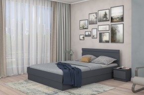 МС "Хилтон" Кровать 1,6 (графит) в Александровском - alexsandrovskoe.mebel24.online | фото