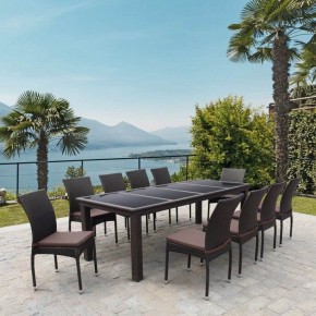 Набор уличный T438/Y380A-W53 Brown 10PCS в Александровском - alexsandrovskoe.mebel24.online | фото 2