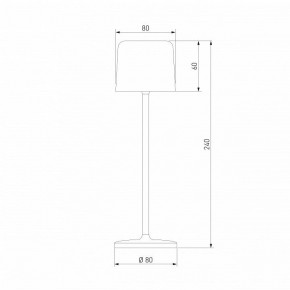 Настольная лампа декоративная Elektrostandard Bitty a069003 в Александровском - alexsandrovskoe.mebel24.online | фото 5