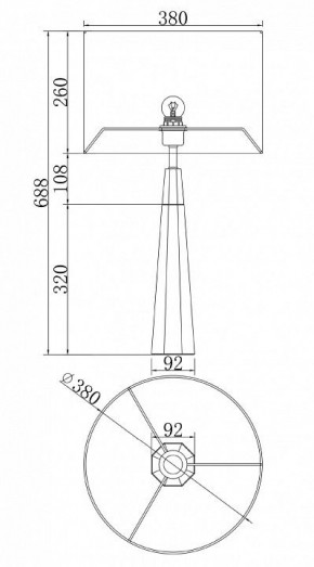 Настольная лампа декоративная Maytoni Bianco Z030TL-01BS2 в Александровском - alexsandrovskoe.mebel24.online | фото 3
