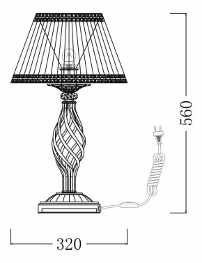 Настольная лампа декоративная Maytoni Grace ARM247-00-G в Александровском - alexsandrovskoe.mebel24.online | фото 7