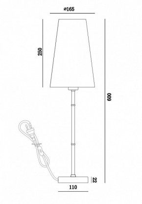 Настольная лампа декоративная Maytoni Zaragoza H001TL-01BS в Александровском - alexsandrovskoe.mebel24.online | фото 4
