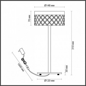 Настольная лампа декоративная Odeon Light Fivre 5032/7TL в Александровском - alexsandrovskoe.mebel24.online | фото 5
