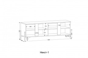 НЕКСТ - 1 Тумба ТВ в Александровском - alexsandrovskoe.mebel24.online | фото 2