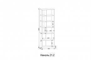 НИКОЛЬ 21.2 Стеллаж в Александровском - alexsandrovskoe.mebel24.online | фото 2