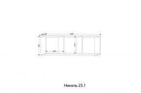 НИКОЛЬ 23.1 Антресоль в Александровском - alexsandrovskoe.mebel24.online | фото 2