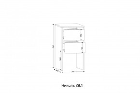 НИКОЛЬ 25 Шкаф 5-ти створчатый в Александровском - alexsandrovskoe.mebel24.online | фото 7
