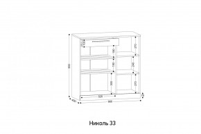 НИКОЛЬ 33 Тумба для обуви в Александровском - alexsandrovskoe.mebel24.online | фото 2