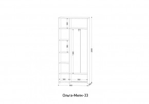 ОЛЬГА-МИЛК 33 Шкаф 3-х створчатый в Александровском - alexsandrovskoe.mebel24.online | фото 2