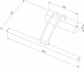Подсветка для зеркала Elektrostandard Simple a063698 в Александровском - alexsandrovskoe.mebel24.online | фото 3