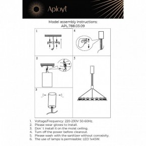 Подвесная люстра Aployt Rezeda APL.788.03.09 в Александровском - alexsandrovskoe.mebel24.online | фото 13
