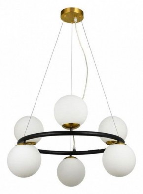 Подвесная люстра Arte Lamp Alcor A2224SP-6BK в Александровском - alexsandrovskoe.mebel24.online | фото 3