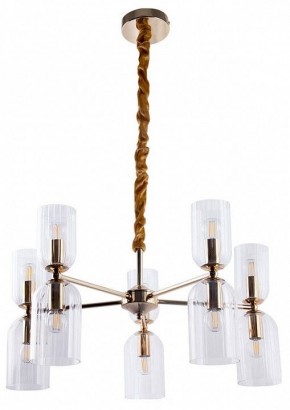 Подвесная люстра Arte Lamp Charm A1623LM-10GO в Александровском - alexsandrovskoe.mebel24.online | фото