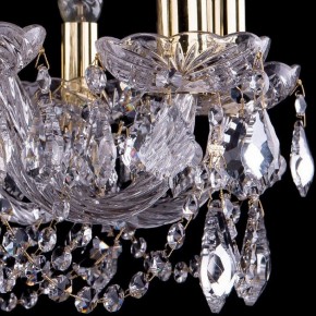 Подвесная люстра Bohemia Ivele Crystal 1402 1402/10/240/G/Leafs в Александровском - alexsandrovskoe.mebel24.online | фото 3