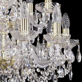 Подвесная люстра Bohemia Ivele Crystal 1402 1402/10+5/195/2d/G в Александровском - alexsandrovskoe.mebel24.online | фото 2