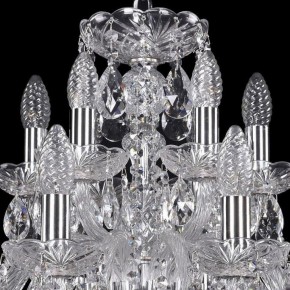 Подвесная люстра Bohemia Ivele Crystal 1402 1402/12+6/240/Ni в Александровском - alexsandrovskoe.mebel24.online | фото 4