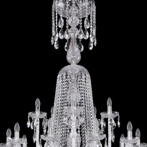 Подвесная люстра Bohemia Ivele Crystal 1402 1402/20+10+5/530/XL-165/Ni в Александровском - alexsandrovskoe.mebel24.online | фото 4