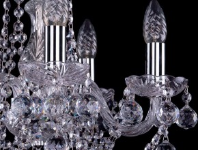 Подвесная люстра Bohemia Ivele Crystal 1402 1402/5/141/Ni/Balls в Александровском - alexsandrovskoe.mebel24.online | фото 2
